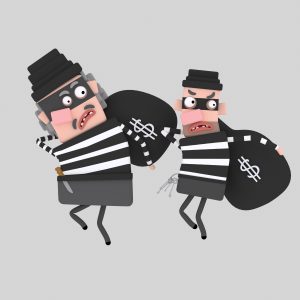 3d,Illustration.,Thieves